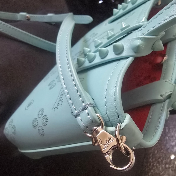 Christian louboutin cabata mini mint color  tote NWT. And strap. - Picture 4 of 6
